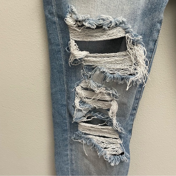 KanCan high rise skinny jeans distressed button fly size 28 - Picture 4 of 9